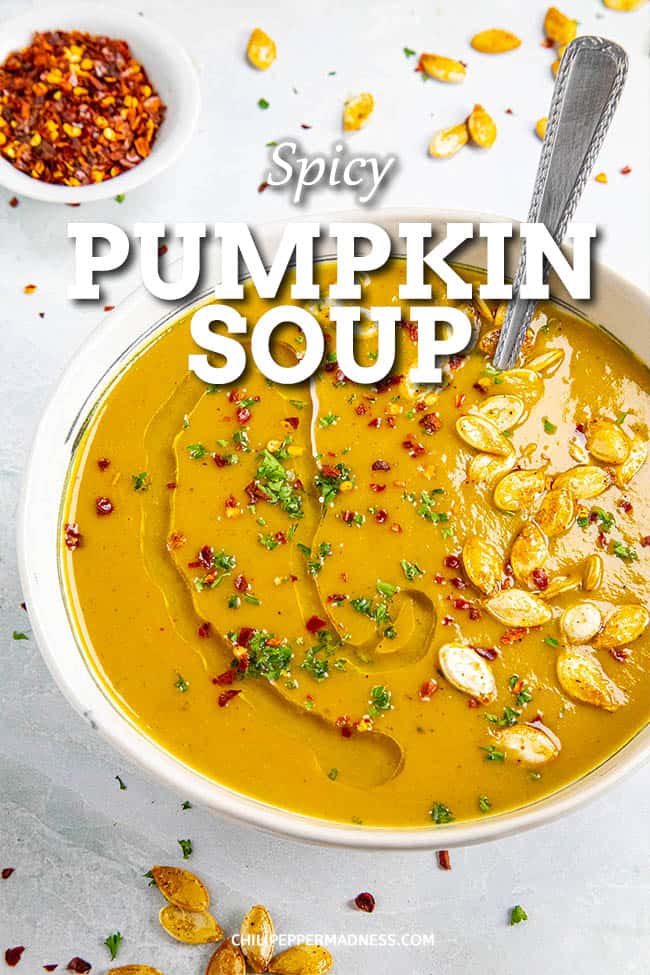 Spicy Pumpkin Soup Recipe - This spicy pumpkin soup recipe is made Cajun style with a rich roux that thickens the entire pot and incorporates lots of fresh pumpkin and seasonings. #PumpkinSoup #SoupRecipe #SpicyFood
