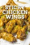 Sticky Chicken Wings Recipe