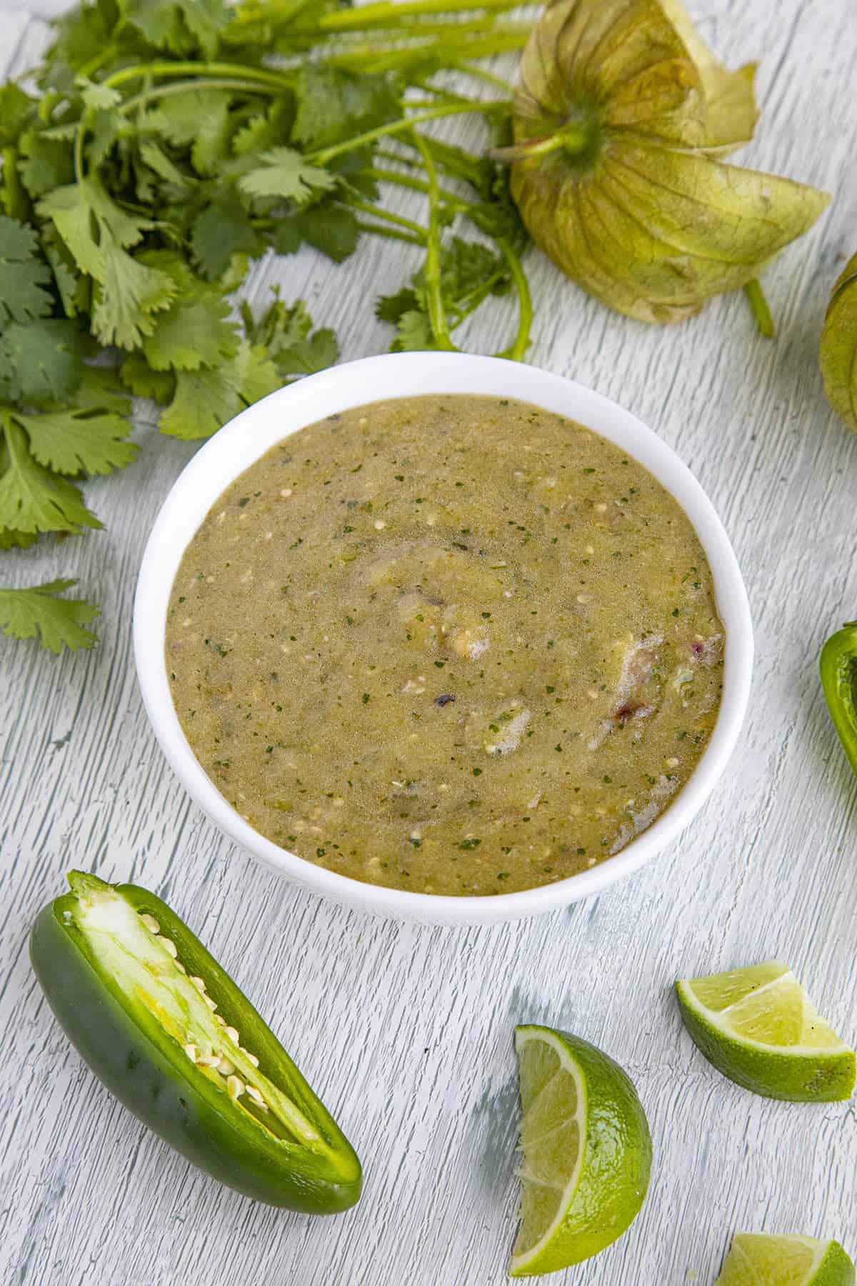 Tomatillo Sauce ready to serve