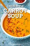 Cajun-Style Carrot Soup Recipe