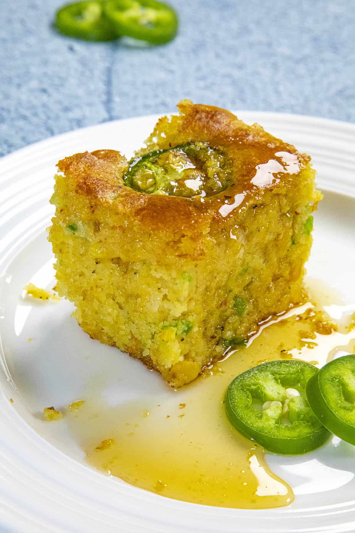 A slice of Jalapeno Cornbread