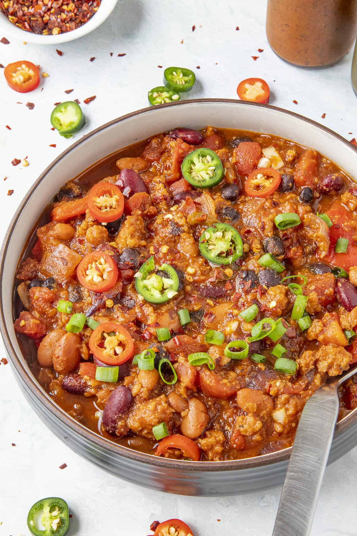 Chunky Vegetarian Chili Recipe