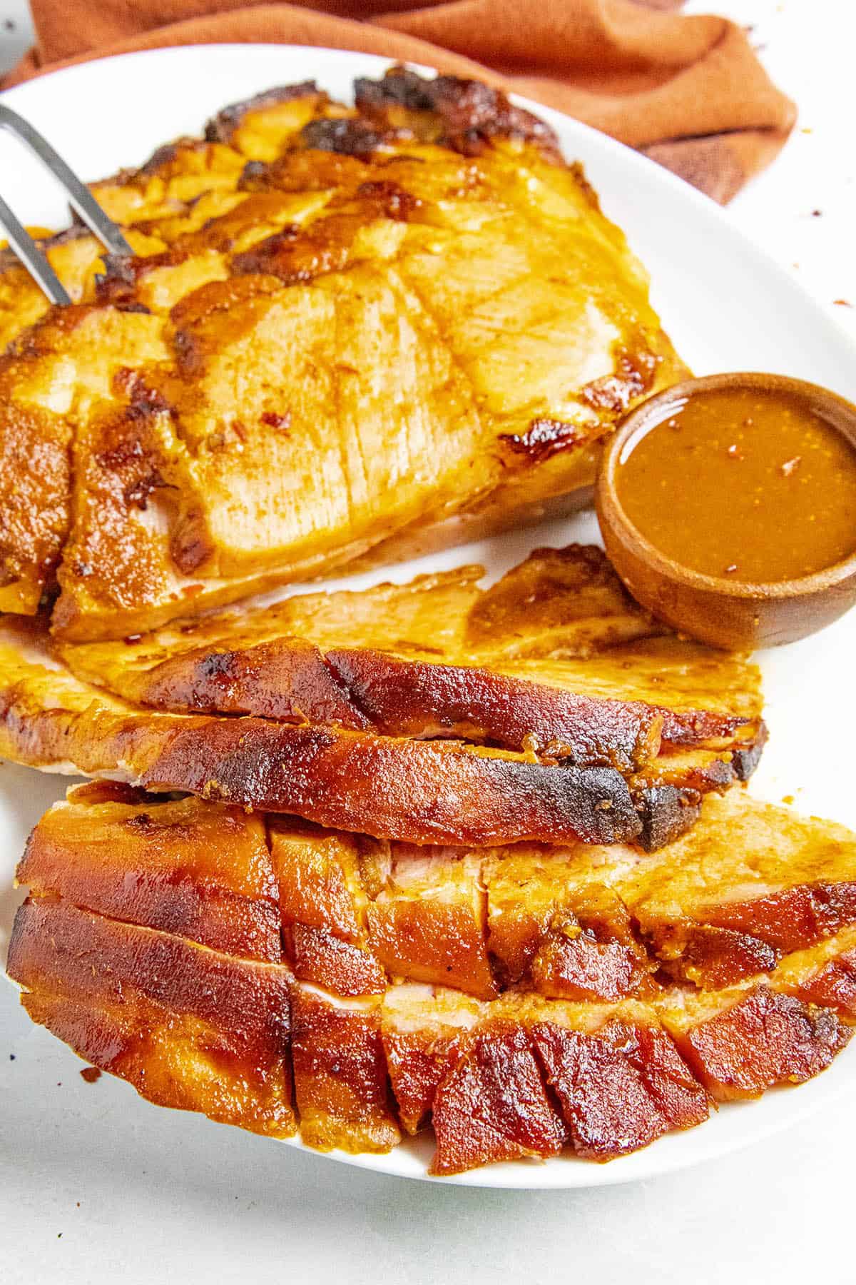 Baked Ham with Chipotle-Honey Glaze Recipe