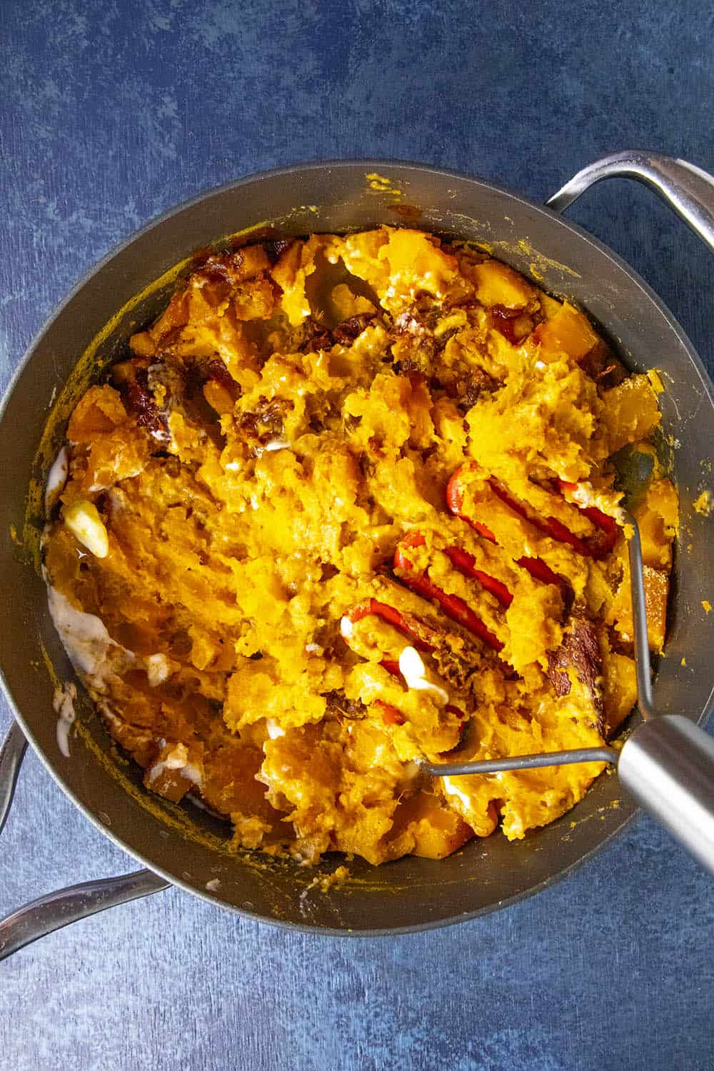 Mashing my sweet potatoes with chipotles and more