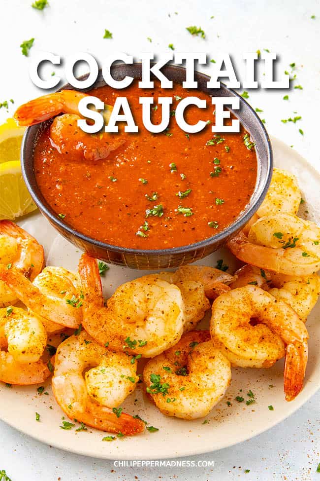 Cocktail Sauce Recipe - A spicy cocktail sauce recipe that goes perfectly with shrimp or prawns, with plenty of horseradish flavor. Learn how to make cocktail sauce at home. #Shrimp #Sauce