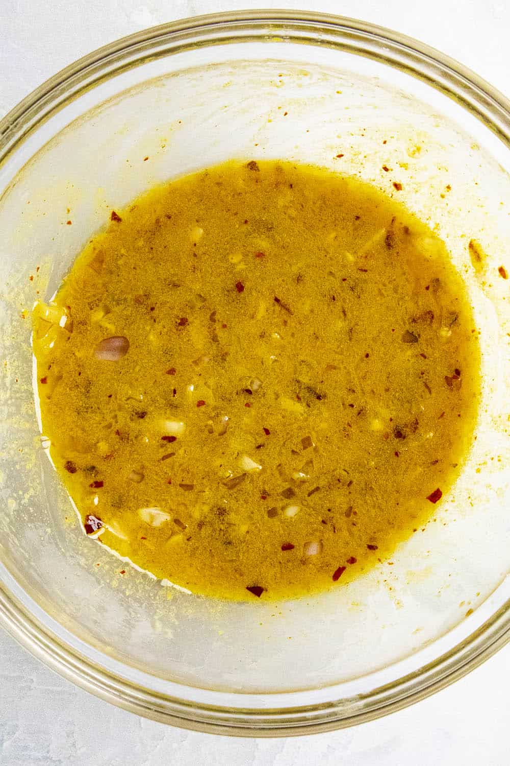 The crack sauce in a bowl.