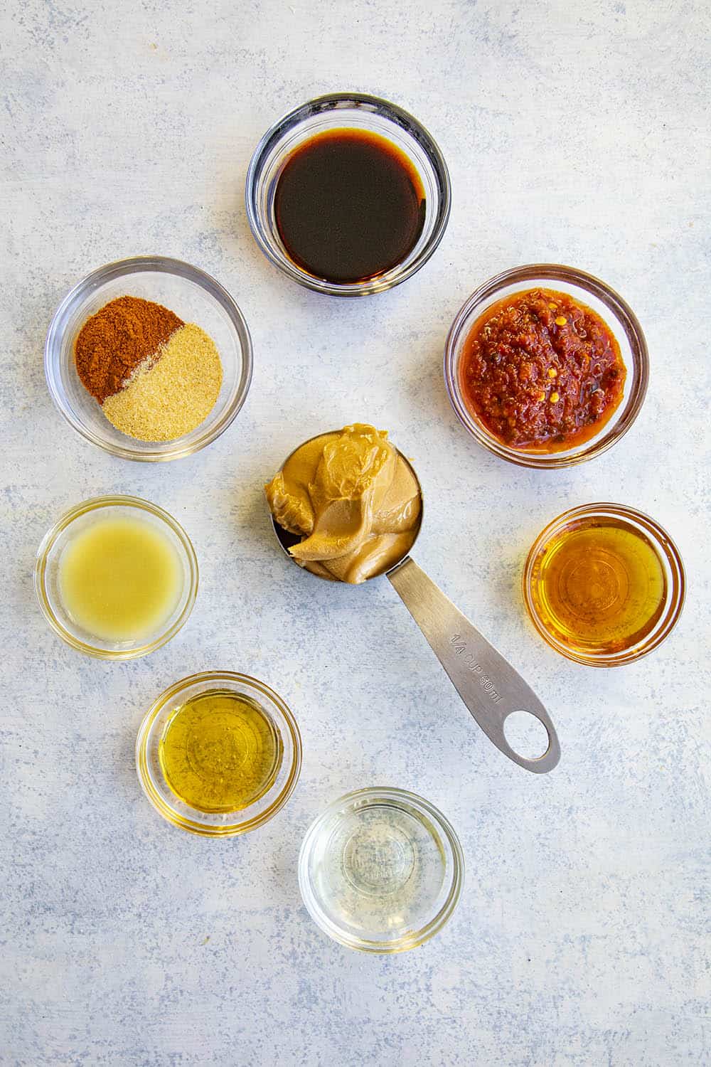 Ingredients to make my Easy Thai Peanut Sauce Recipe.