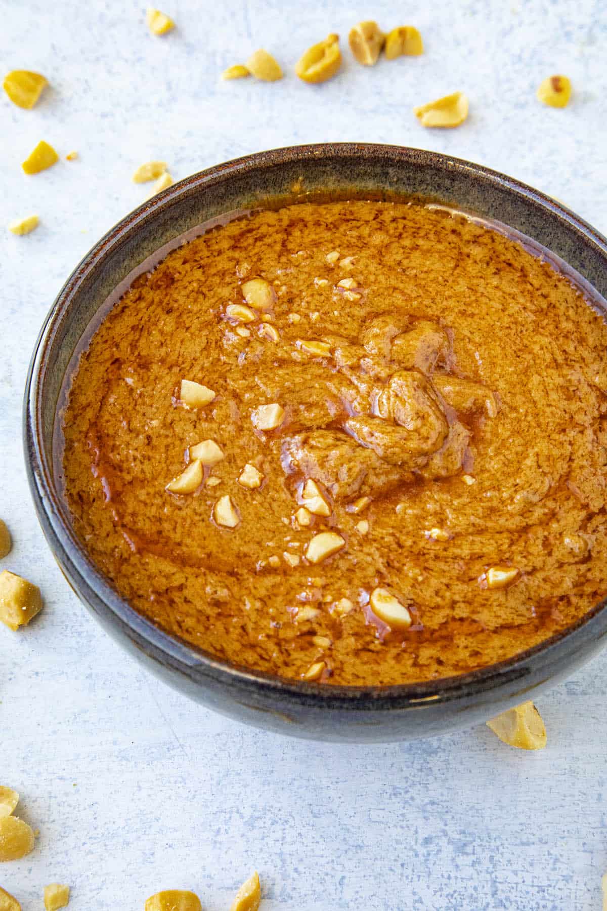 Easy Thai Peanut Sauce in a bowl