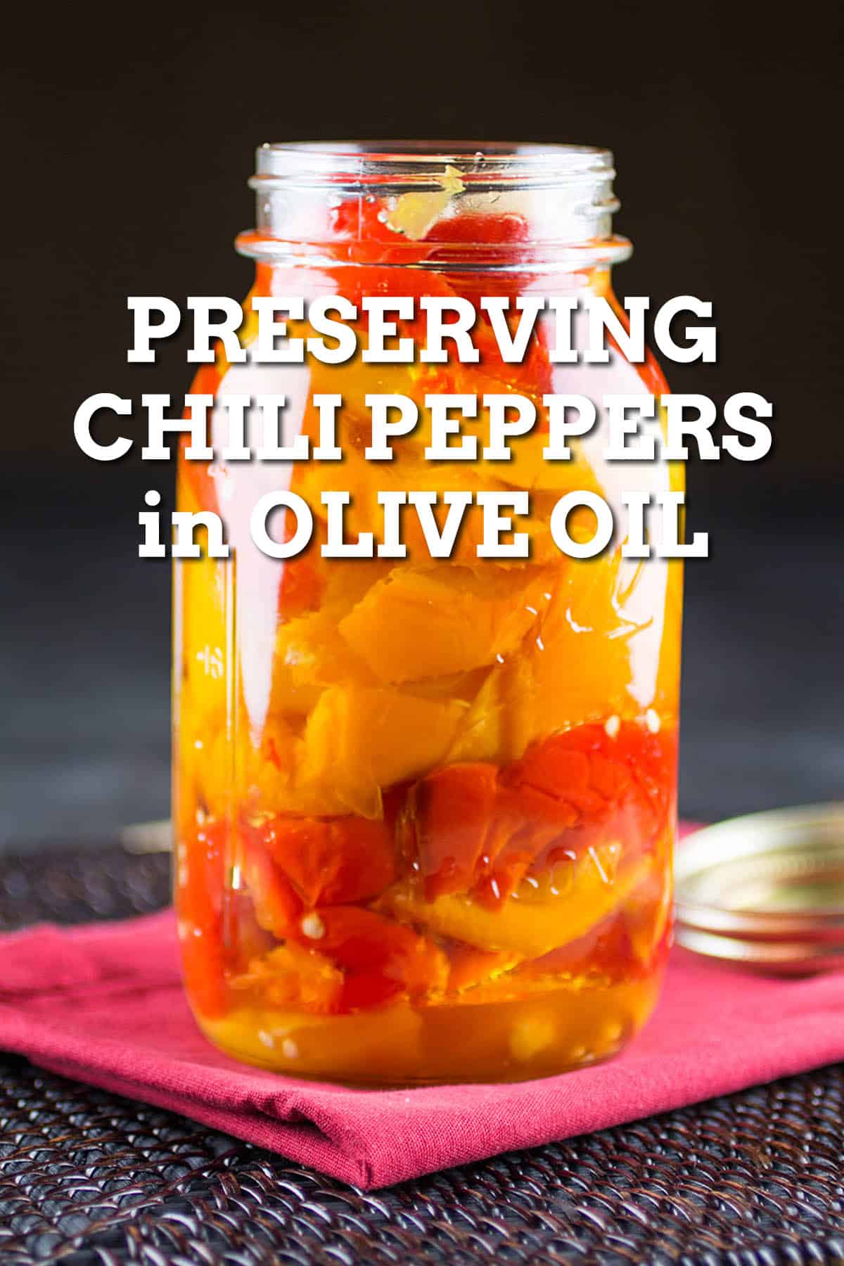 Preserving Chili Peppers in Olive Oil