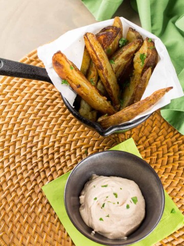 Cajun Baked Potato Wedges with Creamy Cajun Dipping Sauce Recipe