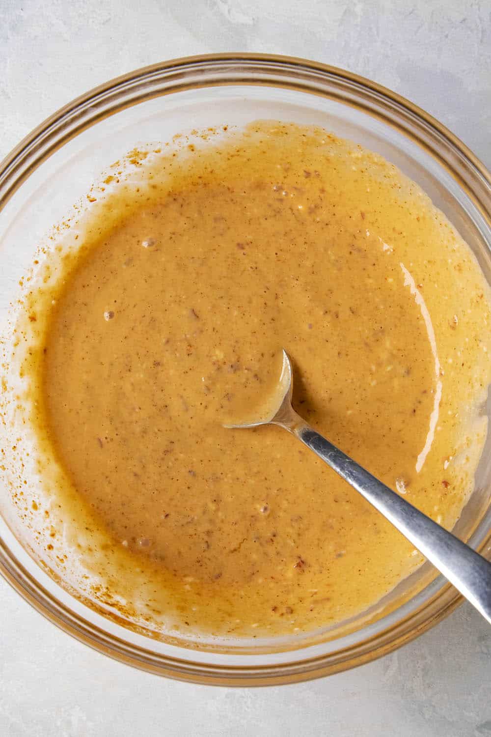 Bang Bang Sauce whisked together in a bowl