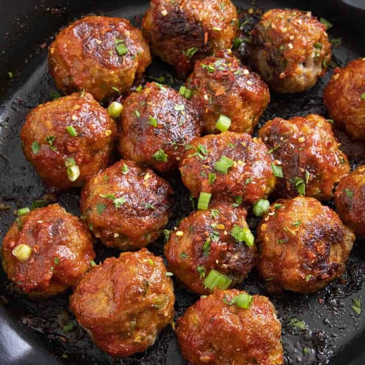 HoneySriracha Turkey Meatballs Chili Pepper Madness