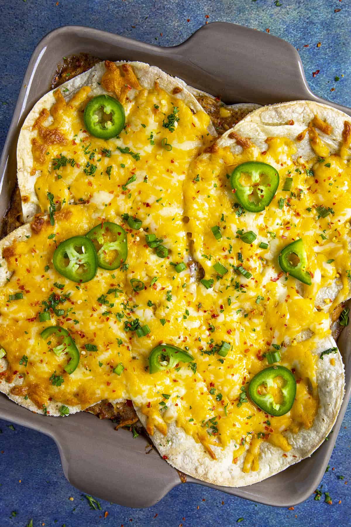 King Ranch Casserole in a casserole dish.