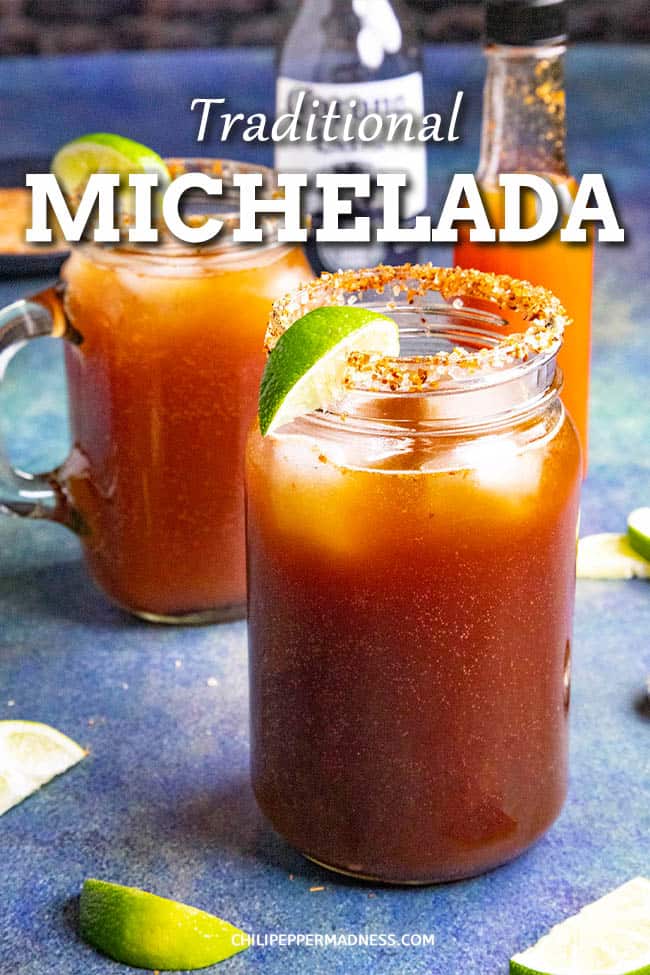 Michelada Recipe - Spicy Mexican Beer and Tomato Juice Cocktail - Try this refreshing Michelada recipe, a classic Mexican cocktail made with beer, Clamato juice, lime juice, Worcestershire sauce, soy sauce, hot sauce and more. I like mine spicy! #BeerCocktail #MexicanCocktail #Clamato #SpicyCocktail