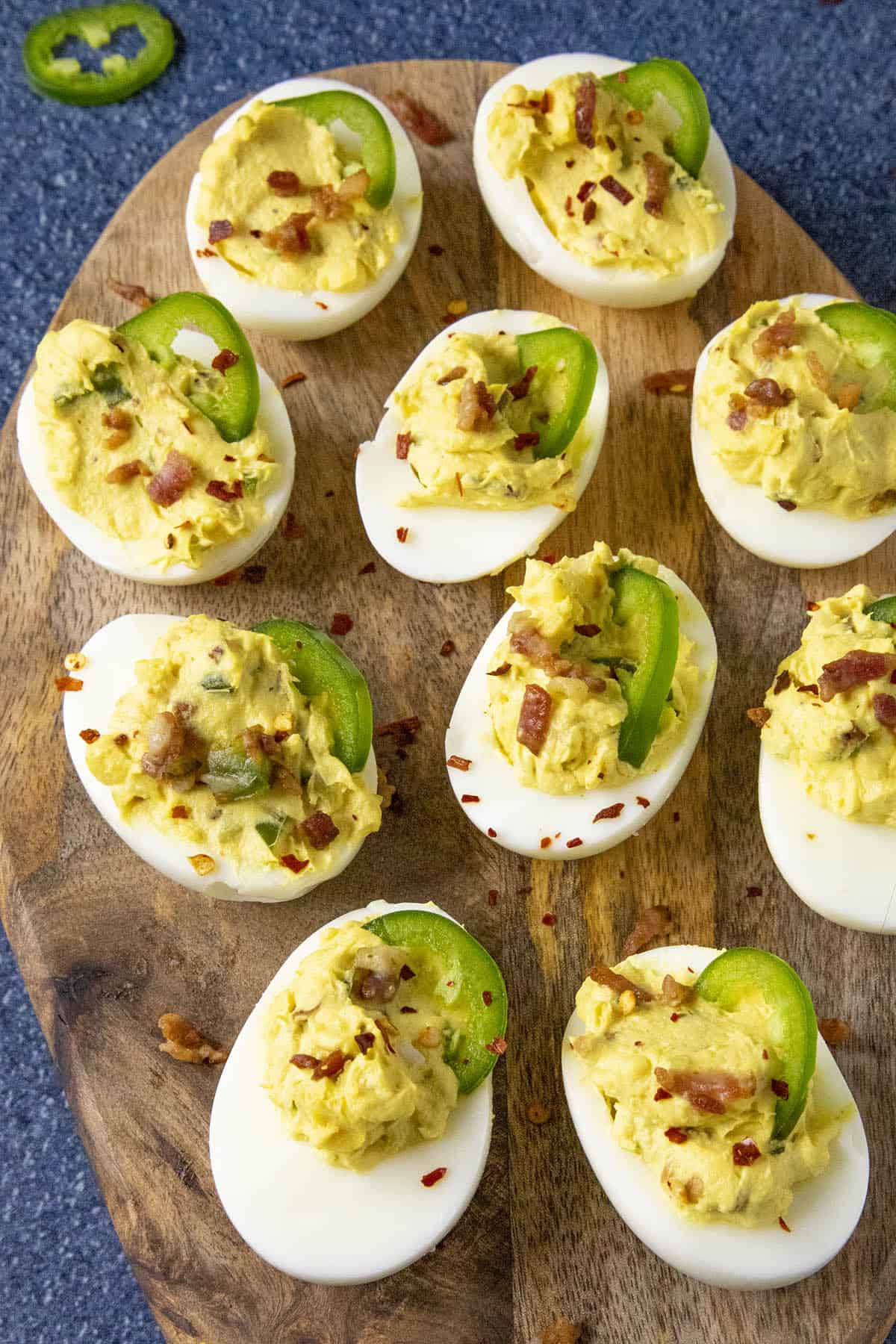 Spicy Deviled Eggs with Bacon and Jalapeno - Chili Pepper Madness