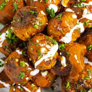 Buffalo Chicken Meatballs looking very inviting