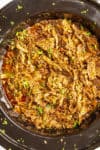 Spicy beef Barbacoa, ready to serve