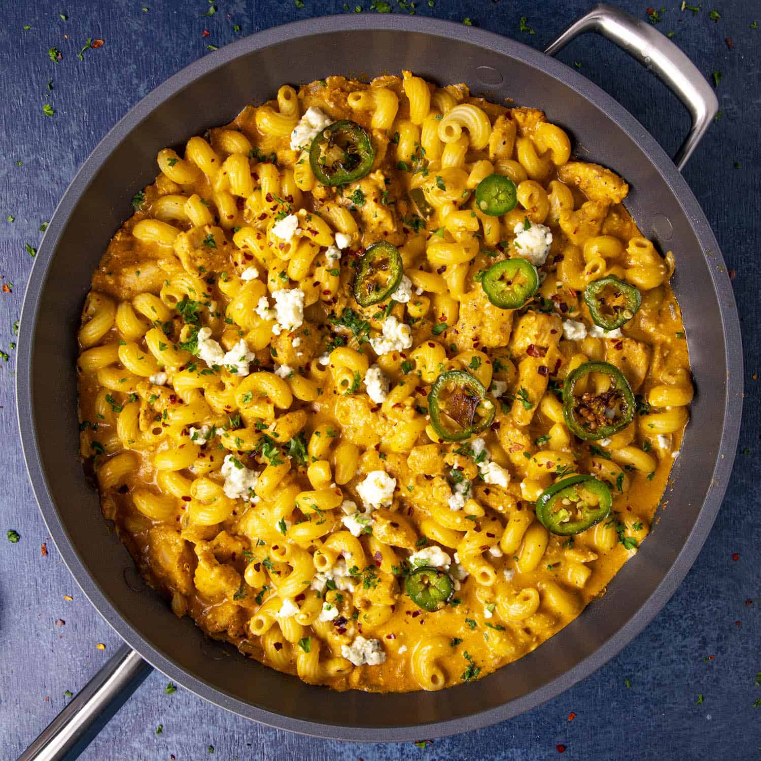 Spicy Buffalo Chicken Pasta Recipe - Chili Pepper Madness