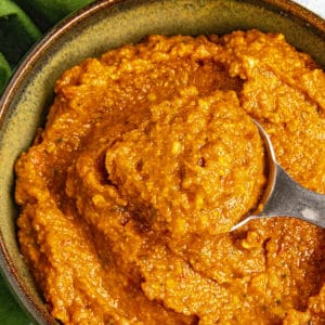 Red Curry Paste served in a bowl