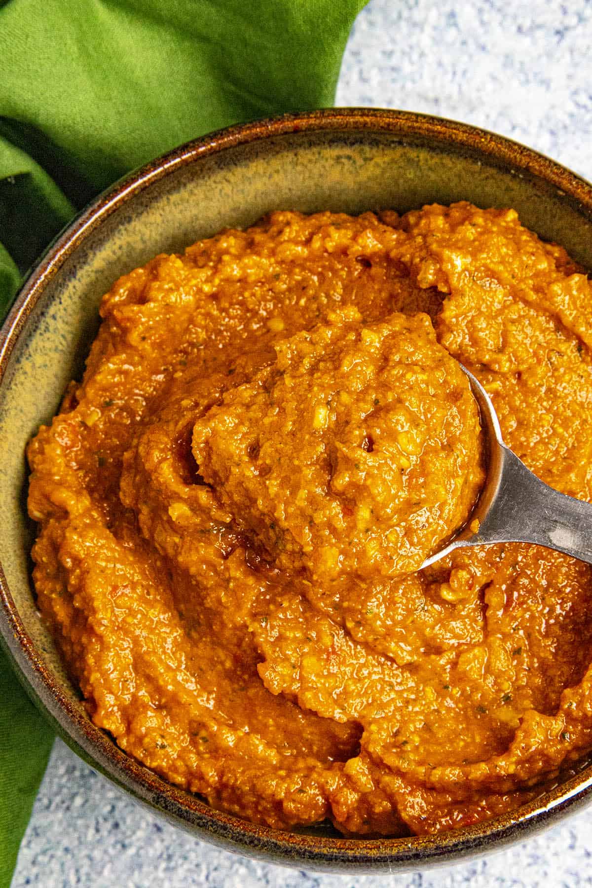 Red Curry Paste served in a bowl