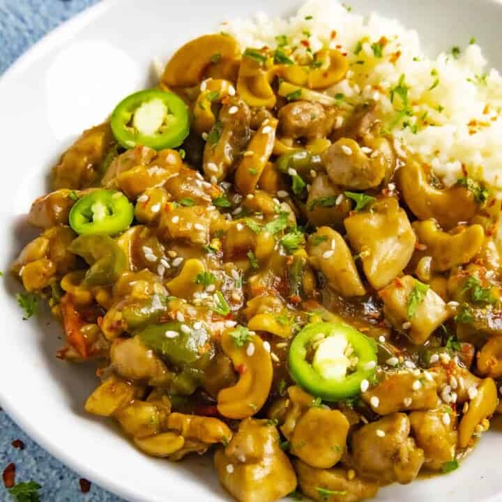 Cashew Chicken looking extremely delicious