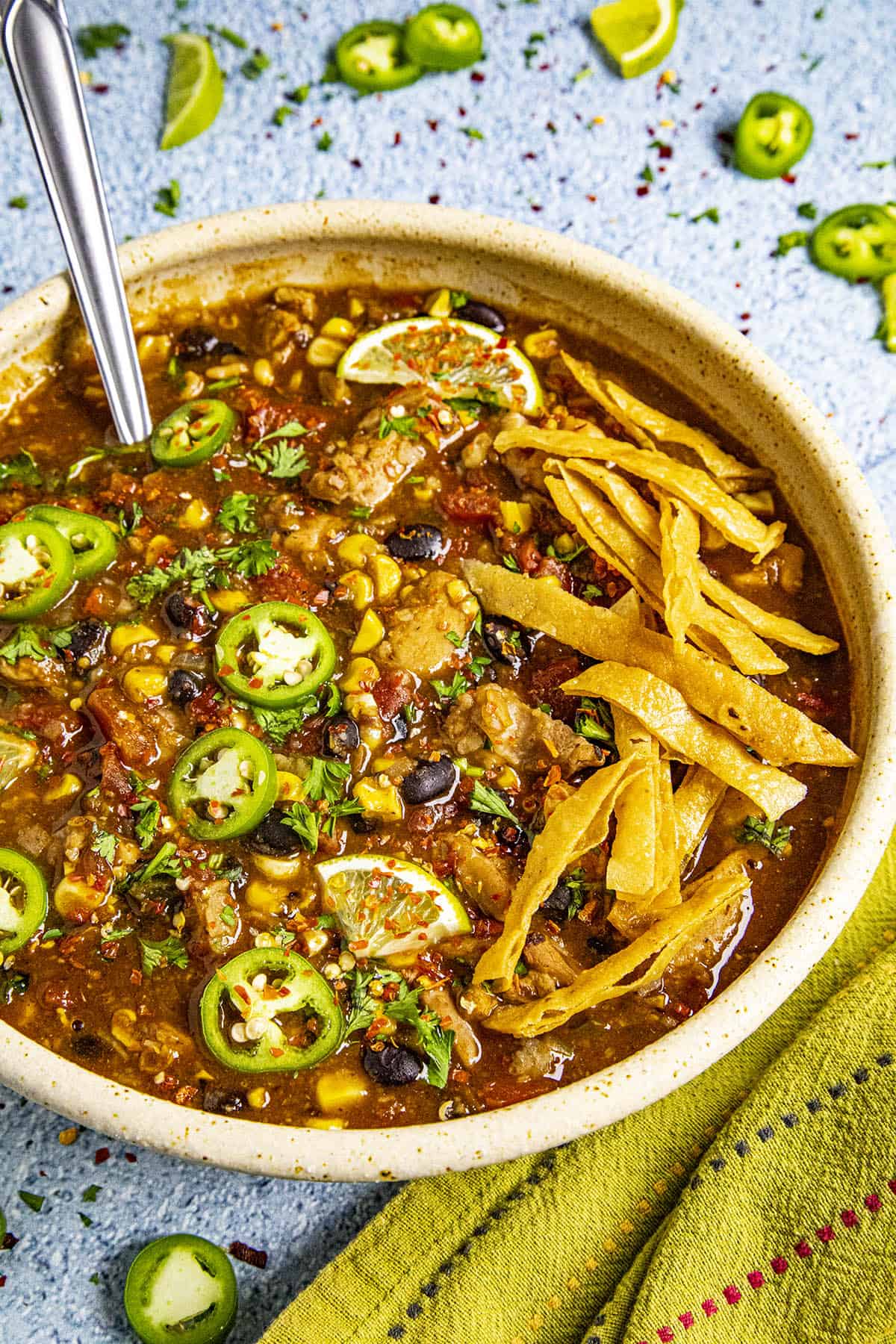 Chicken Tortilla Soup, ready to serve