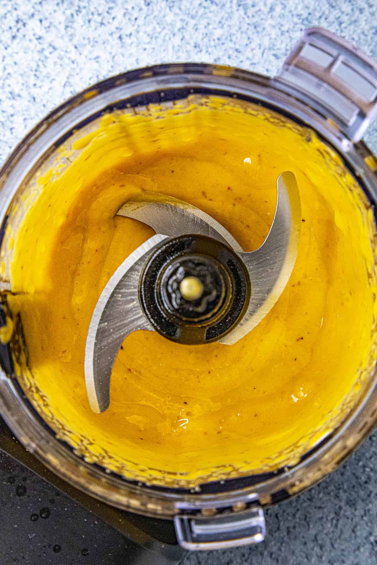 Sriracha Aioli in a food processor