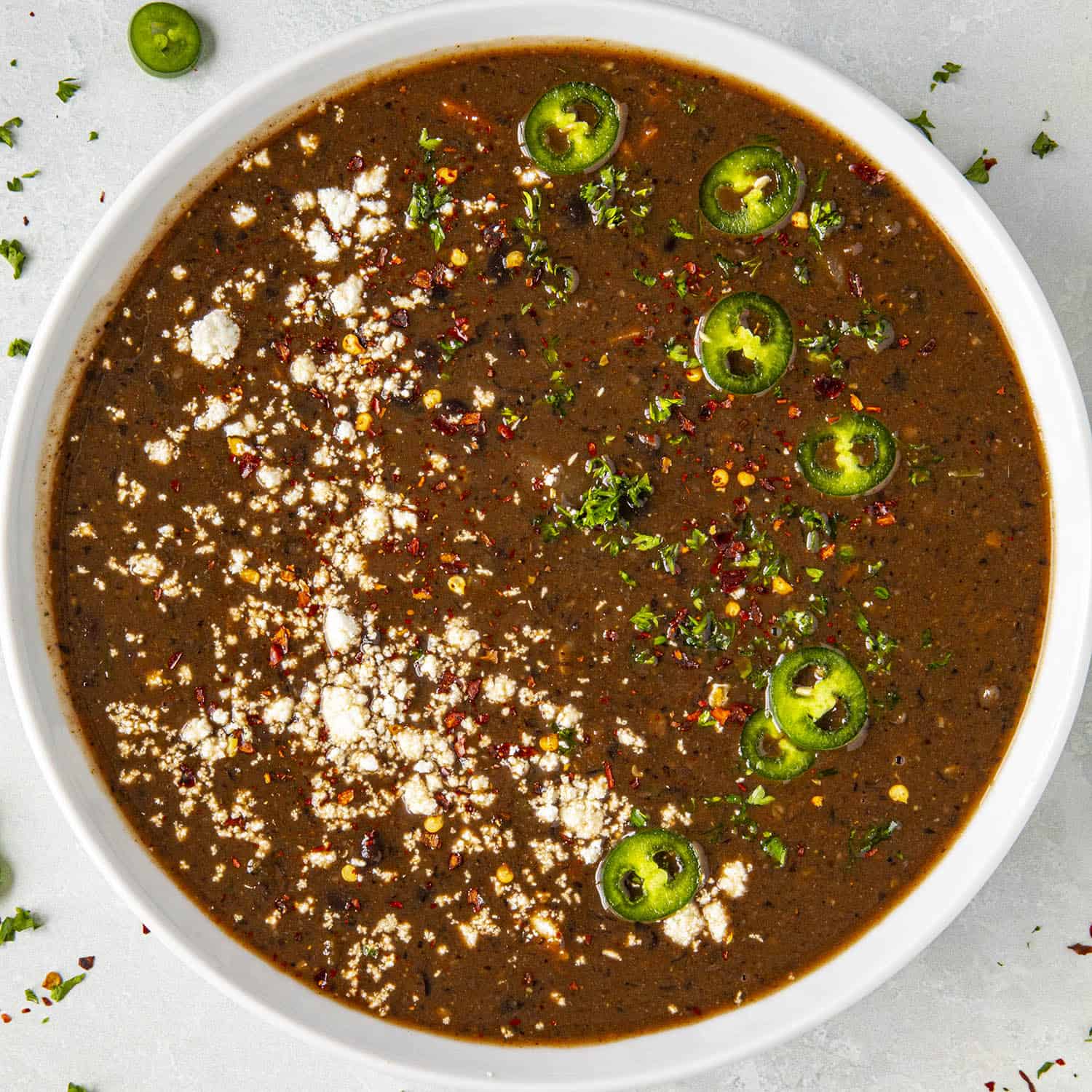 Spicy Black Bean Soup - Chili Pepper Madness