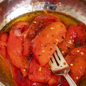 Roasted Red Peppers made at home