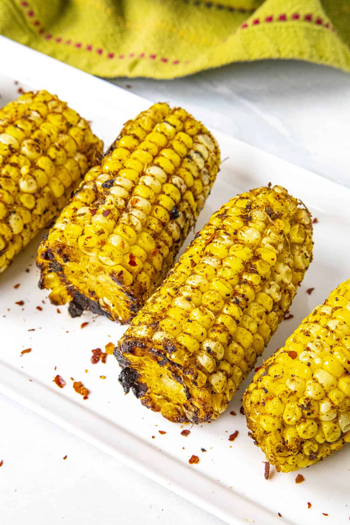 Jerk Rubbed Grilled Corn on the Cob