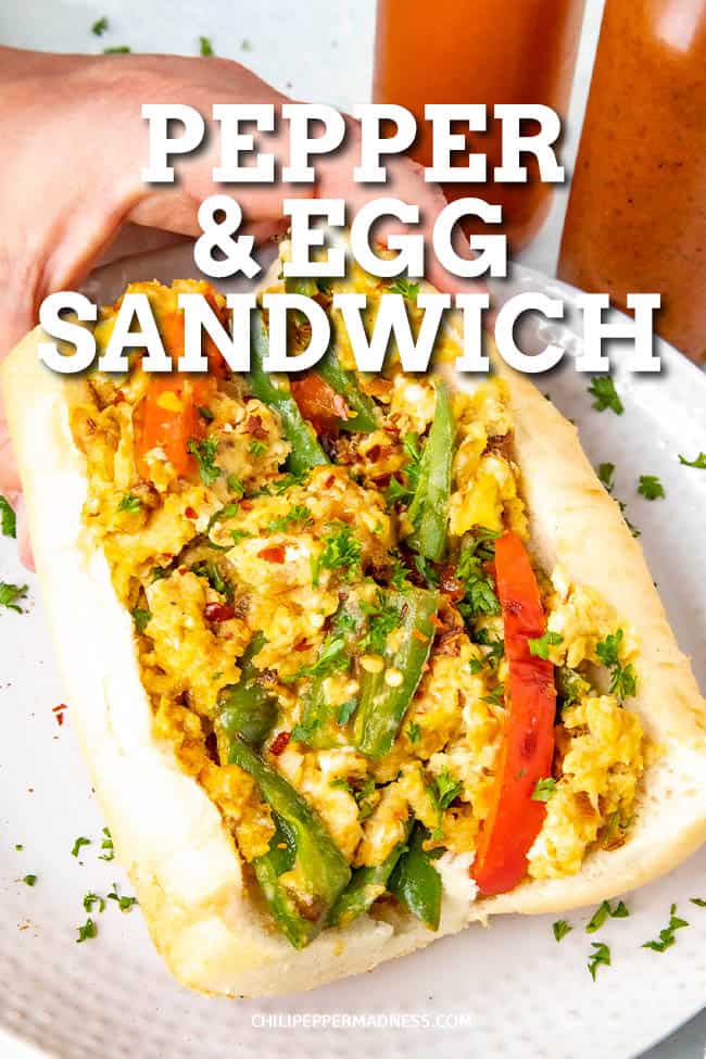 Pepper and Egg Sandwich