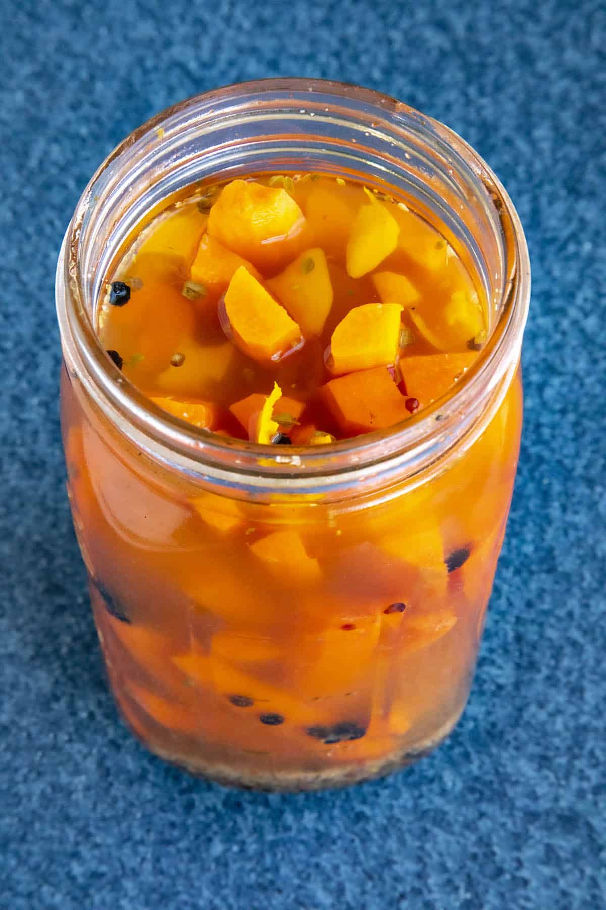 Pickled Carrots in a jar