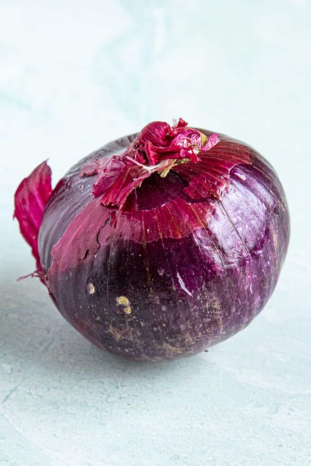 A large red onion