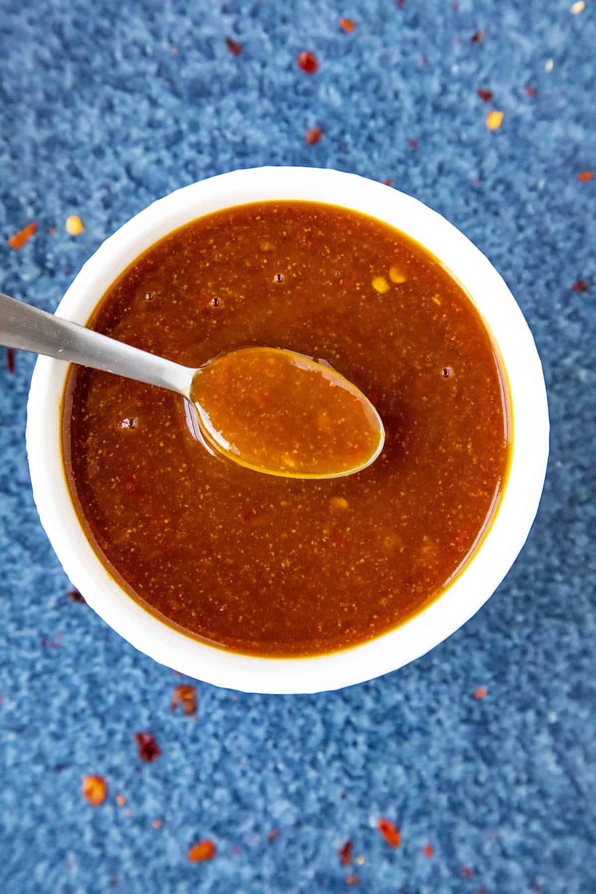 Szechuan Sauce on a spoon