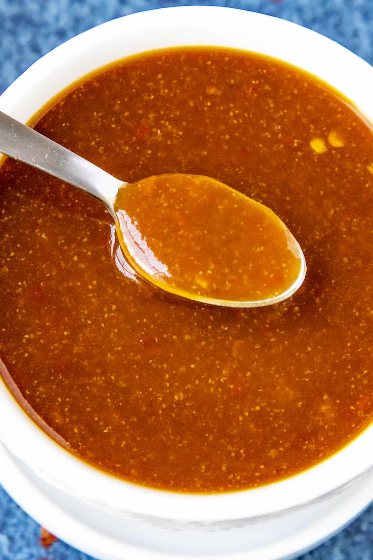 Szechuan Sauce on a spoon