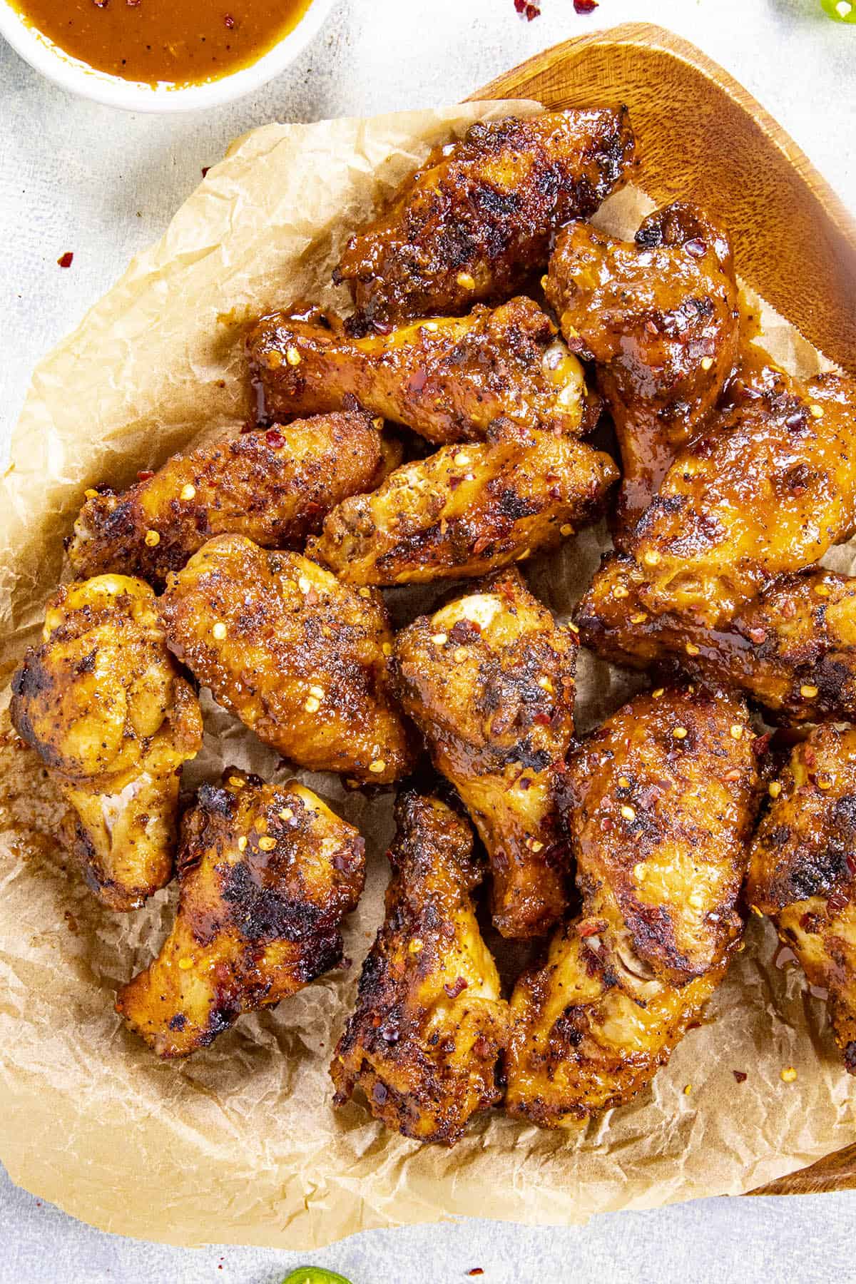 BBQ Chicken Wings on a platter