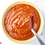 Easy enchilada sauce served in a bowl at home