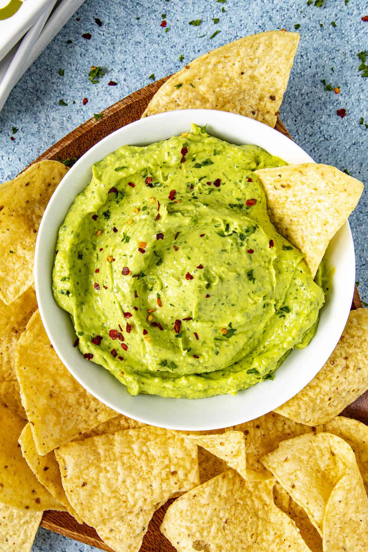 Guasacaca in a bowl, ready to serve