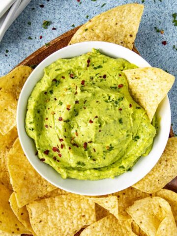 Guasacaca in a bowl, ready to serve