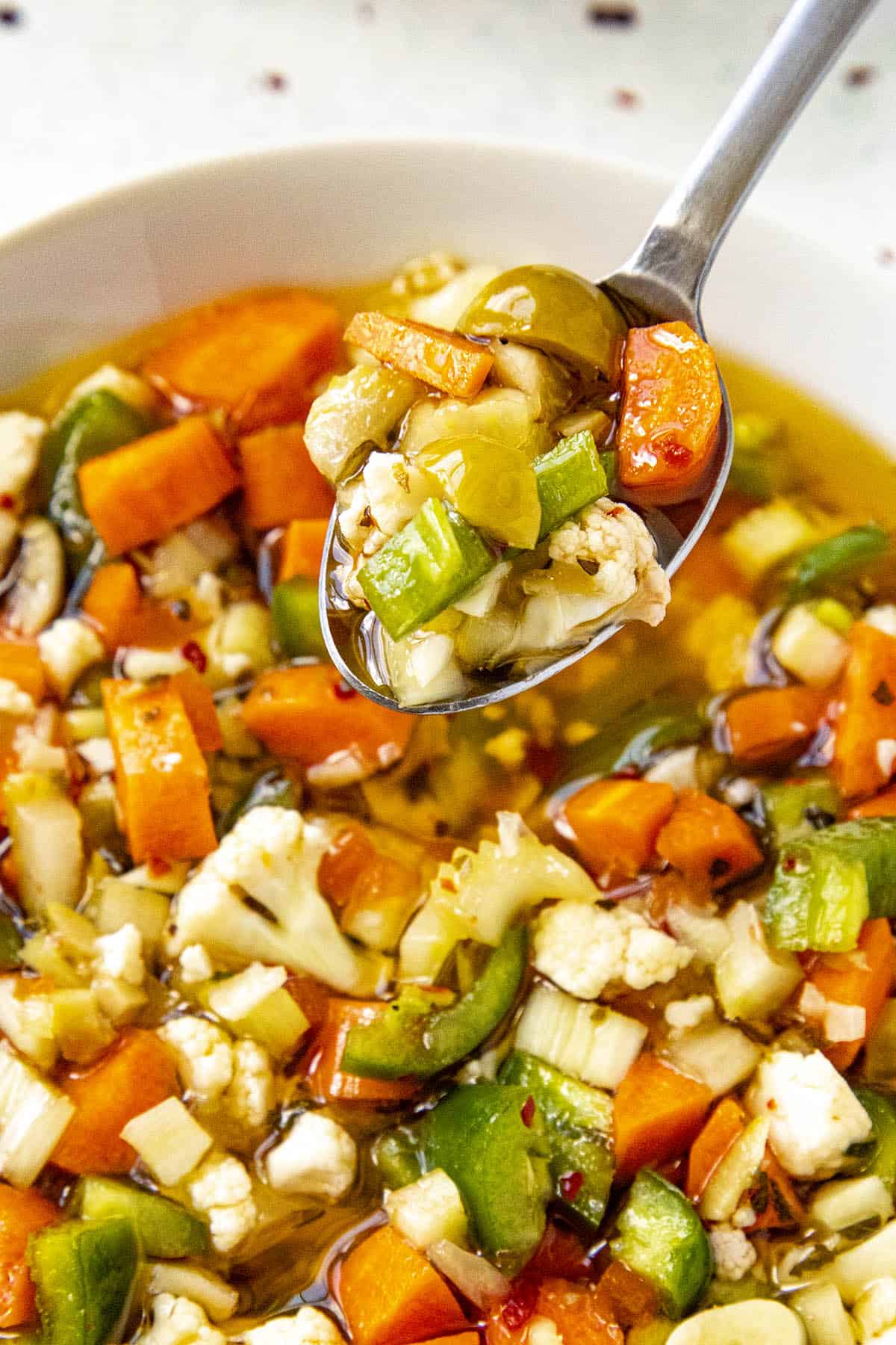 A big spoonful of Chicago Style Giardiniera