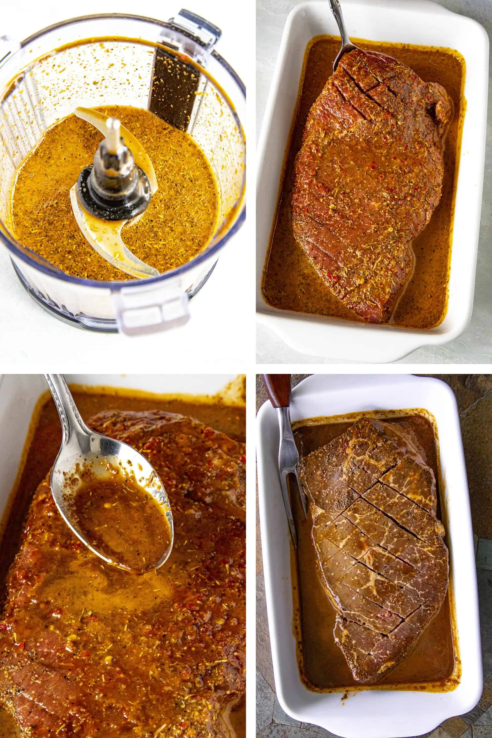 Steps of making the London Broil Marinade