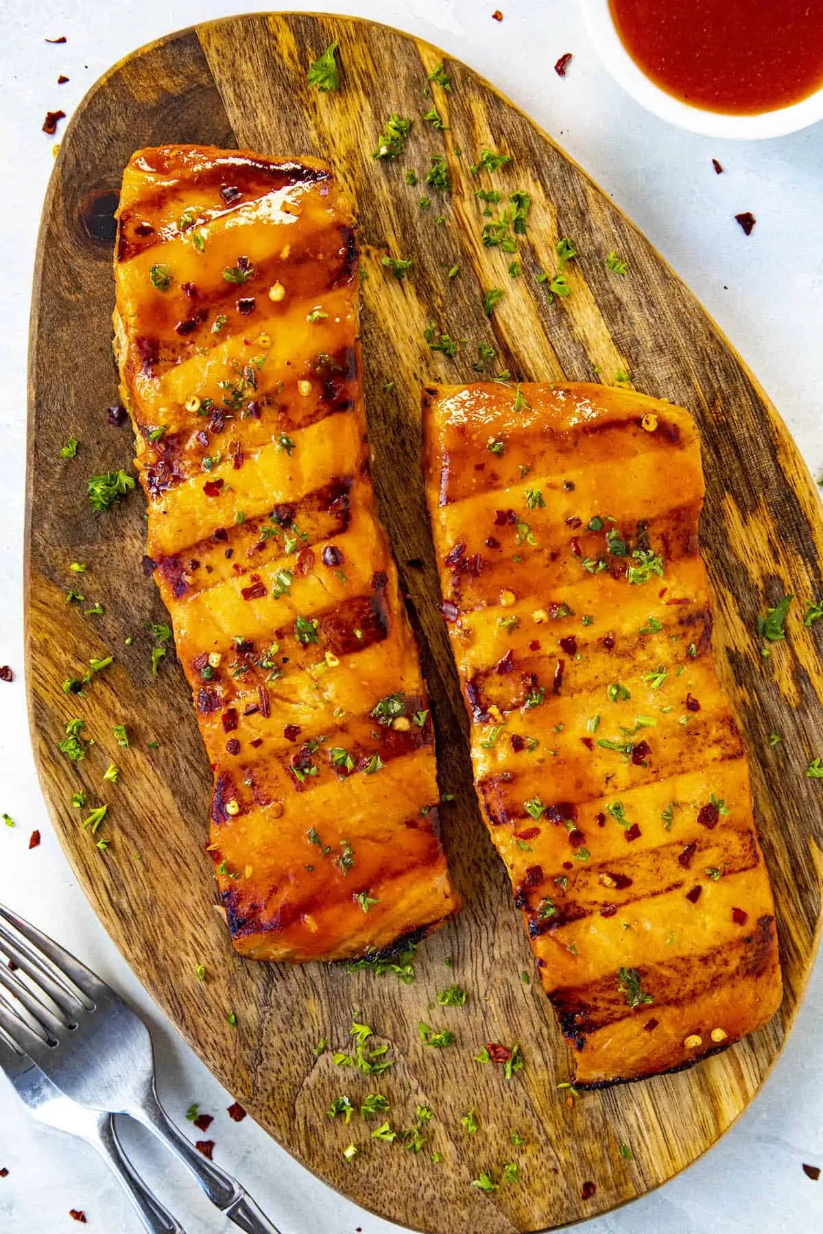 Grilled Salmon on a plate