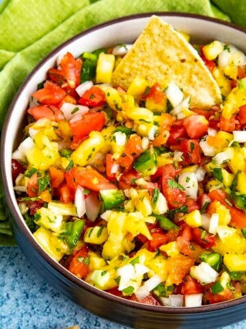 Spicy Pineapple Salsa looking extremely yum
