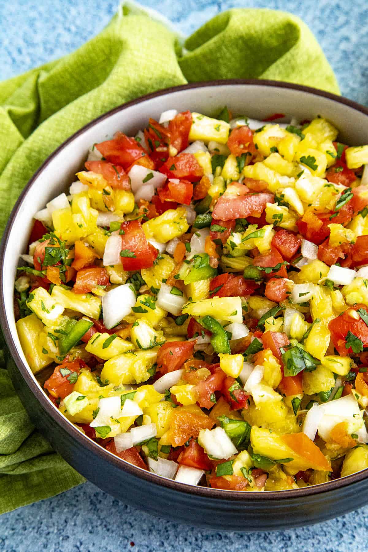 Spicy Pineapple Salsa with habanero, tomato and juicy pineapple