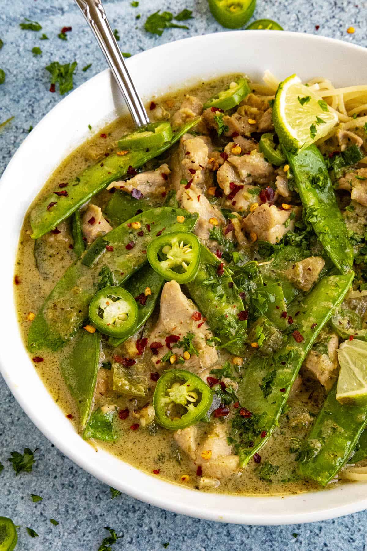 Green Curry served hot and looking very delicious