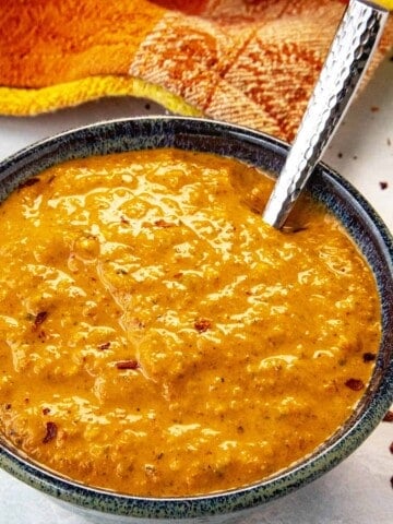 Harissa Sauce served in a big bowl