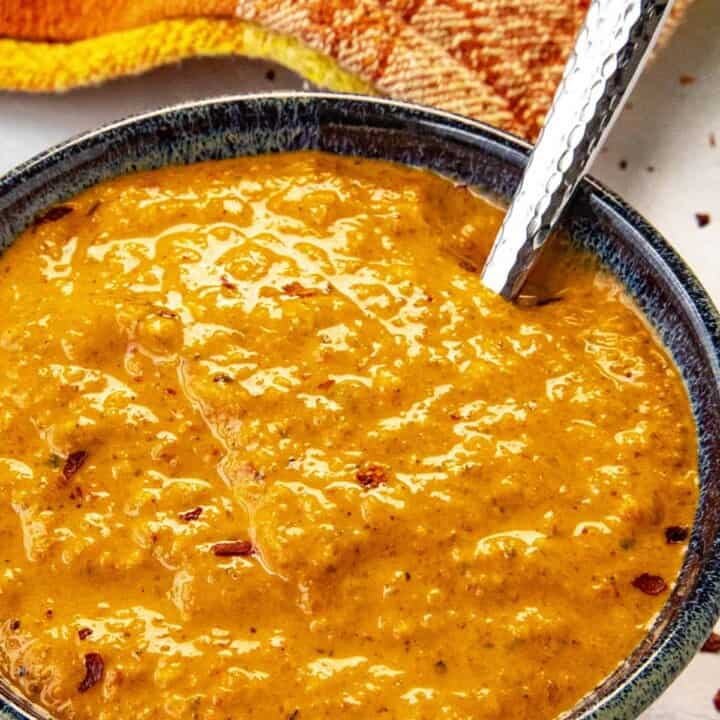 Harissa Sauce served in a big bowl