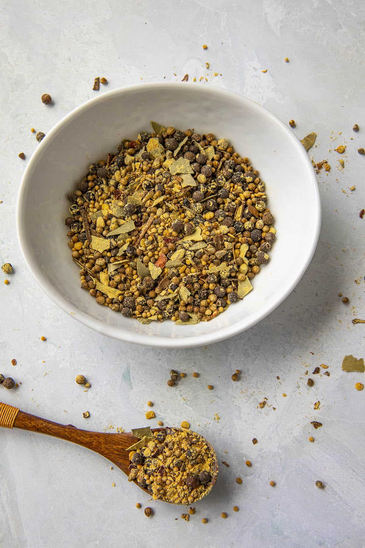 Homemade Pickling Spice in a bowl