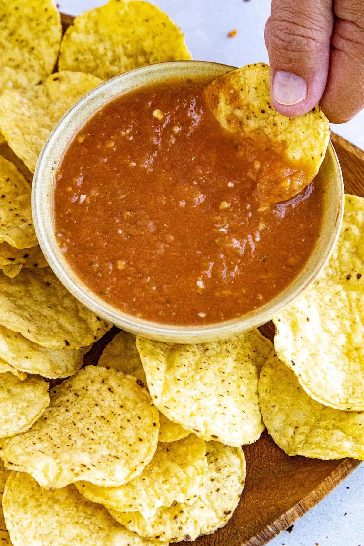 spicy dried red chile salsa