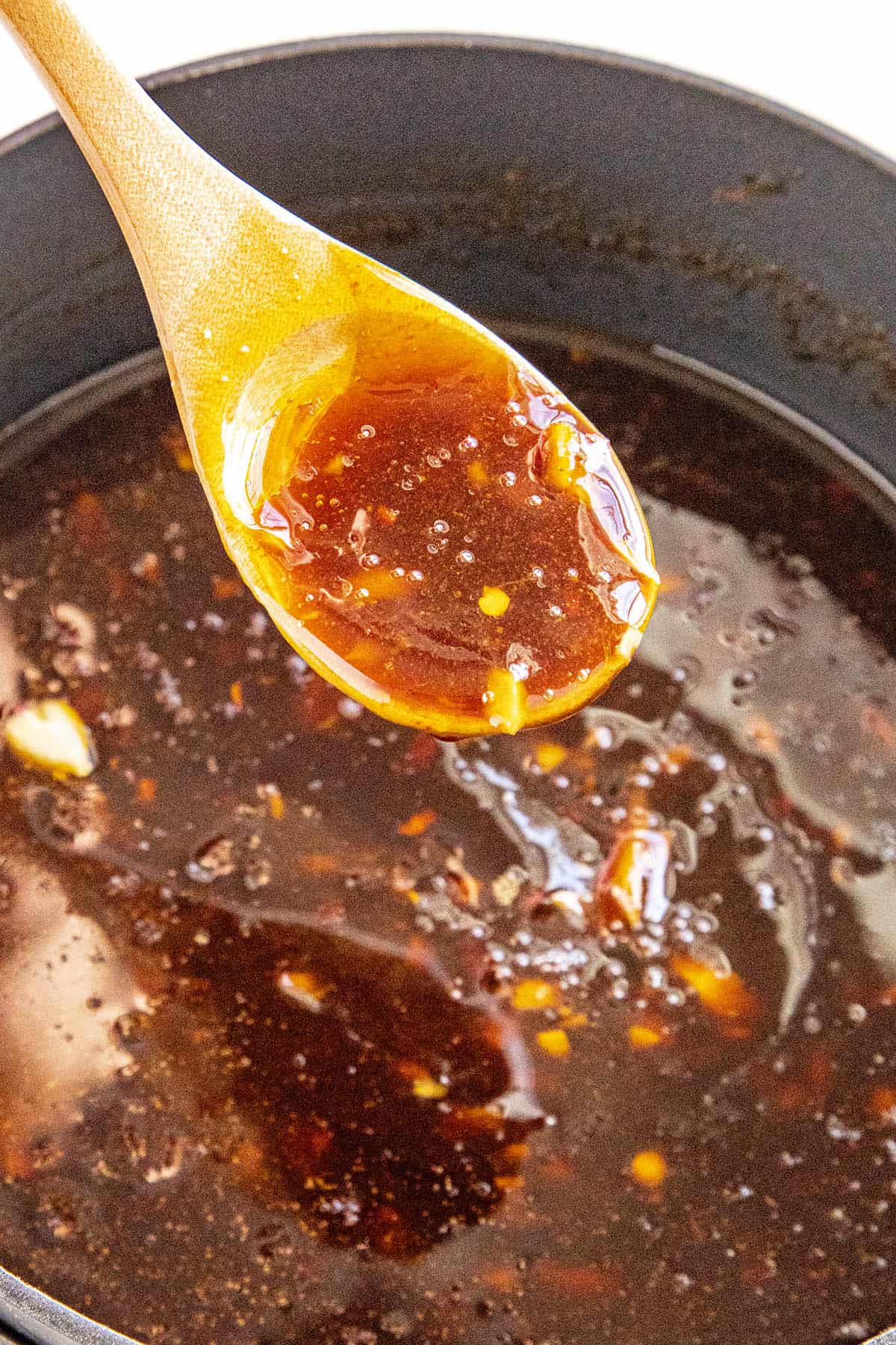 Stirring Teriyaki Sauce